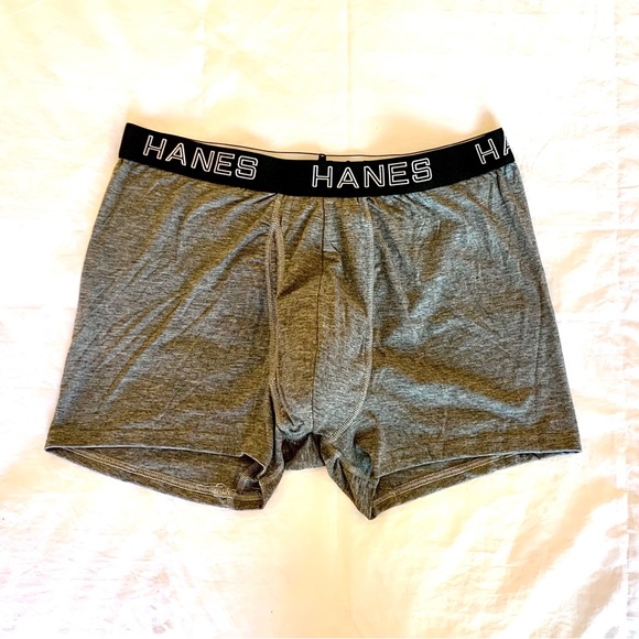 3 Pack Hanes Men's Total Support Pouch Trunk Underwear. (2 black, 1 gray); NWOT - Picture 5 of 16